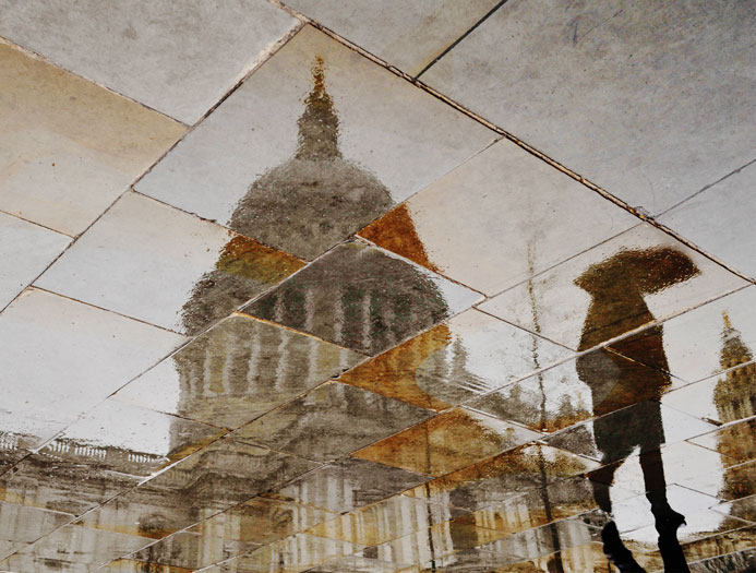 Reflections of St Pauls by Doug Crockett ARPS